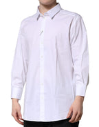White GOLD Long Sleeves Dress Formal Shirt