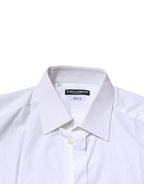 White GOLD Long Sleeves Men Dress Formal Shirt