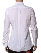 White MARTINI Long Sleeves Men Formal Shirt