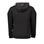 Black Cotton Men Sweatshirt