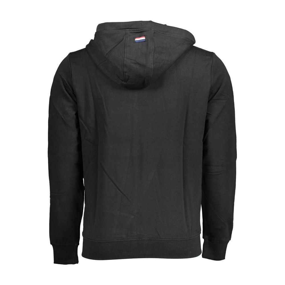 Black Cotton Men's Hoodie