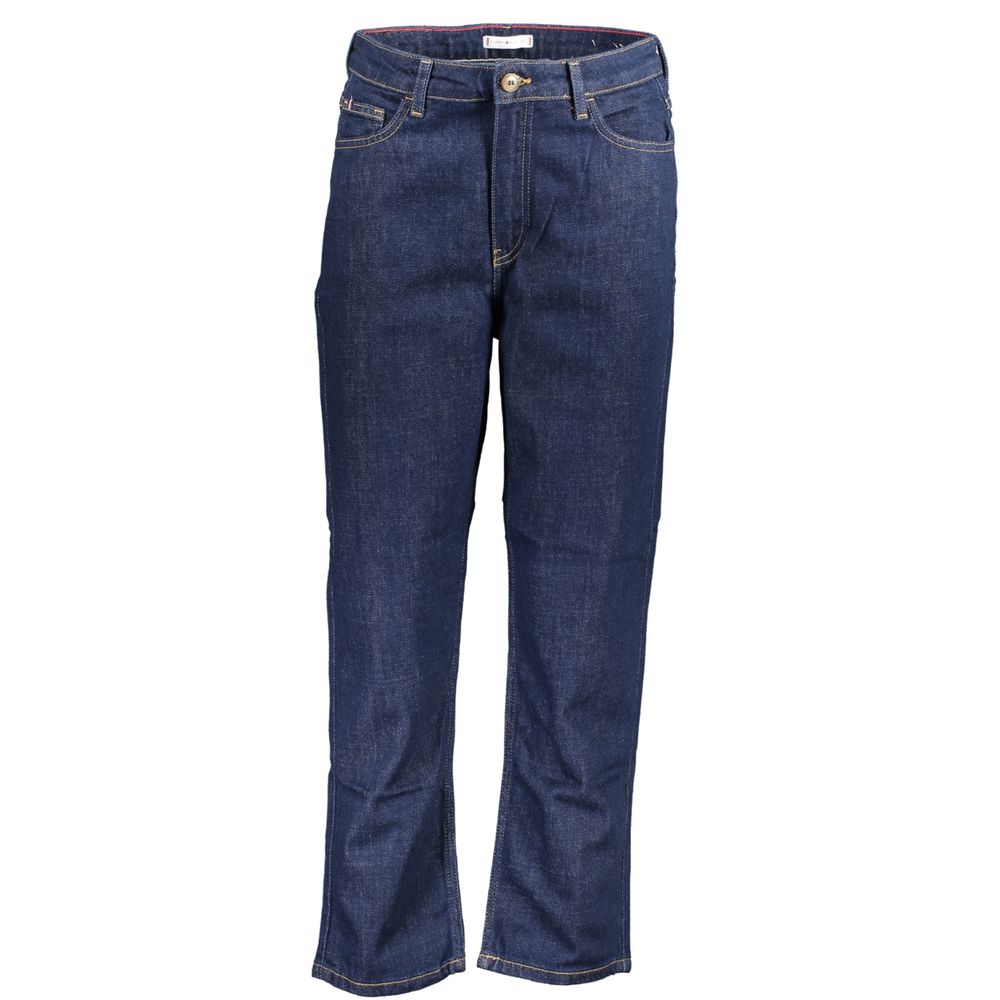 Blue Cotton Women Jeans