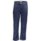 Blue Cotton Women Jeans