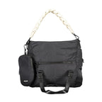 Black Polyester Women's Handbag