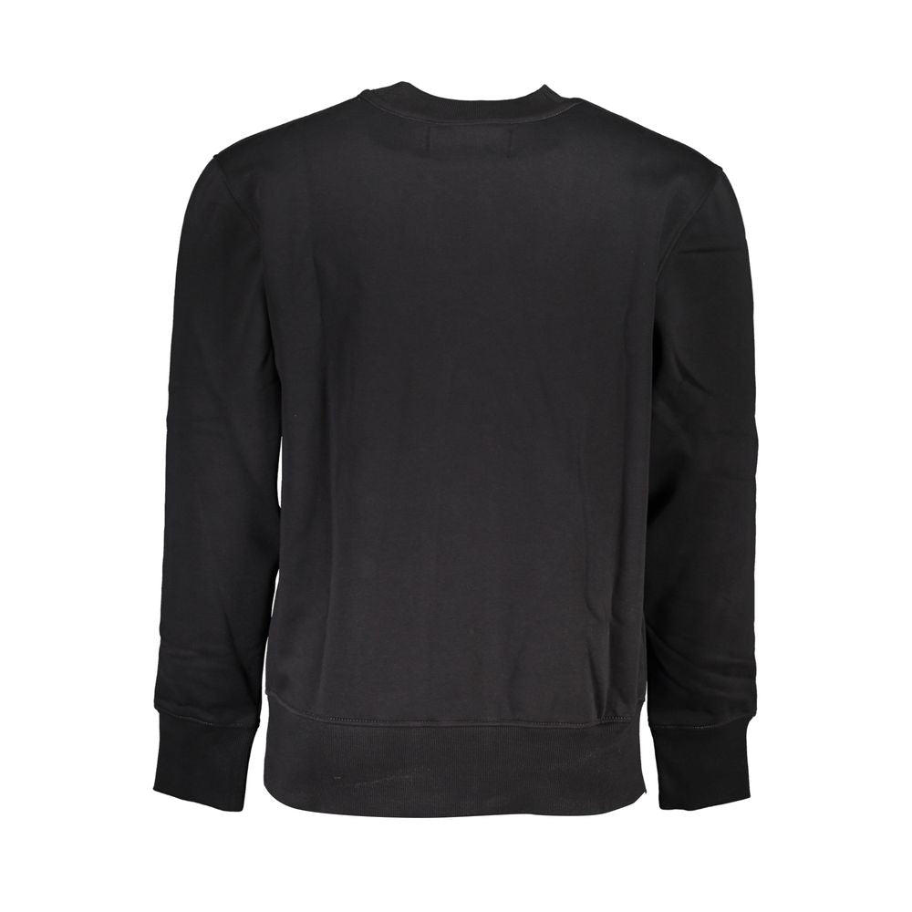 Black Cotton Men's Sweatshirt