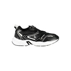 Black Polyurethane Men's Sneaker
