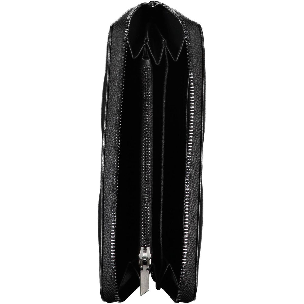 Black Polyester Women Wallet