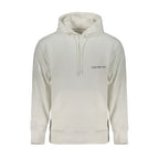 White Cotton Men's Hooded Sweatshirt