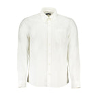 White Cotton Men Shirt