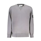Gray Cotton Men Sweater