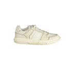White Polyurethane Men Sneaker