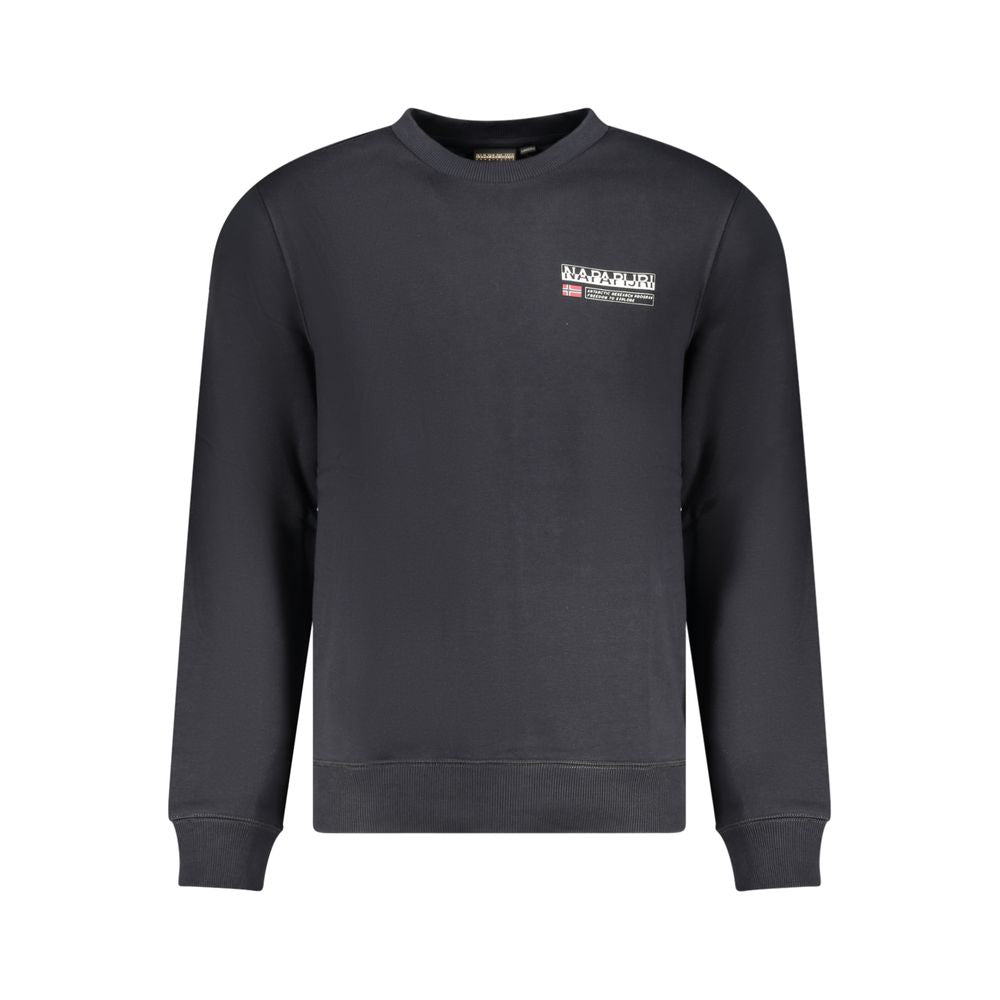 Black Cotton Mens Sweatshirt