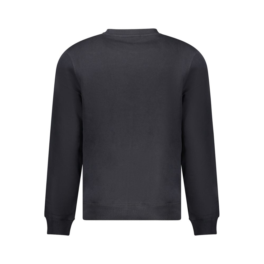 Black Cotton Mens Sweatshirt