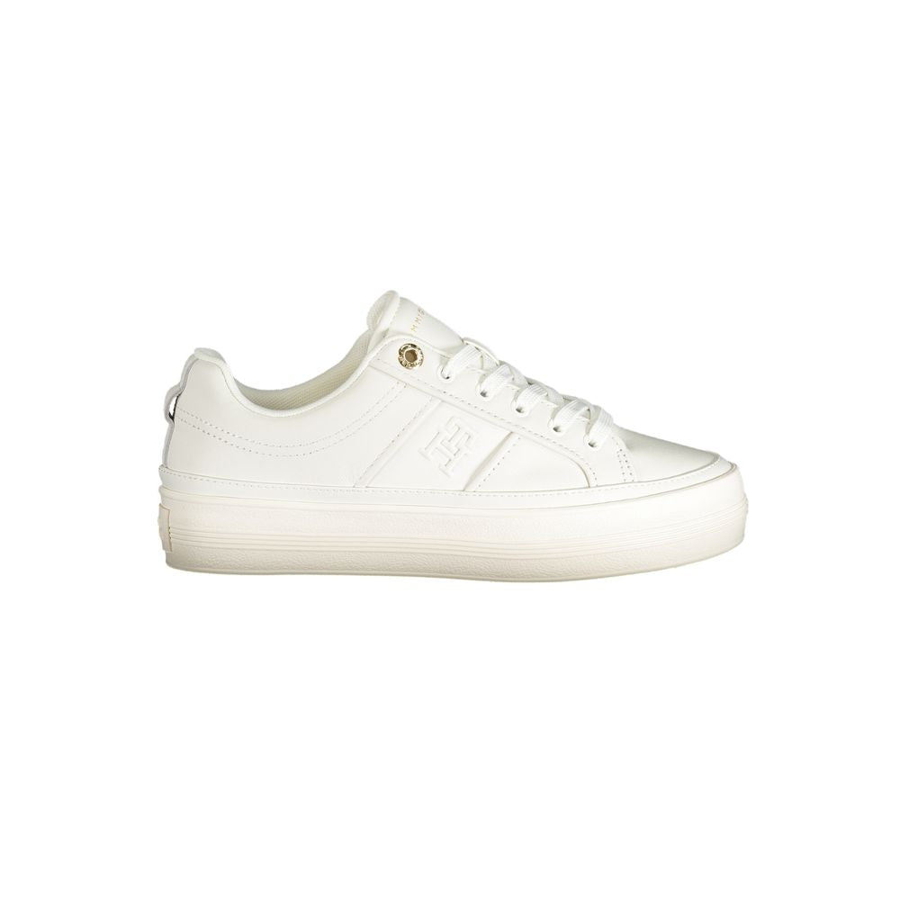 Bianco Polyurethane Women Sneaker
