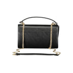 Black Polyurethane Women Shoulder Bag