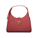 Red Polyurethane Women Handbag