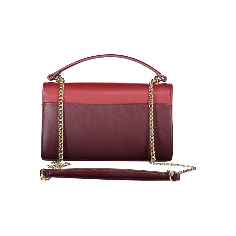 "Rosso Poliuretano Women Shoulder Bag"