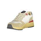 Beige Polyurethane Men Sneaker
