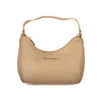 Beige Polyurethane Women Shoulder Bag