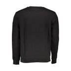 Black Cotton Men Sweatshirt