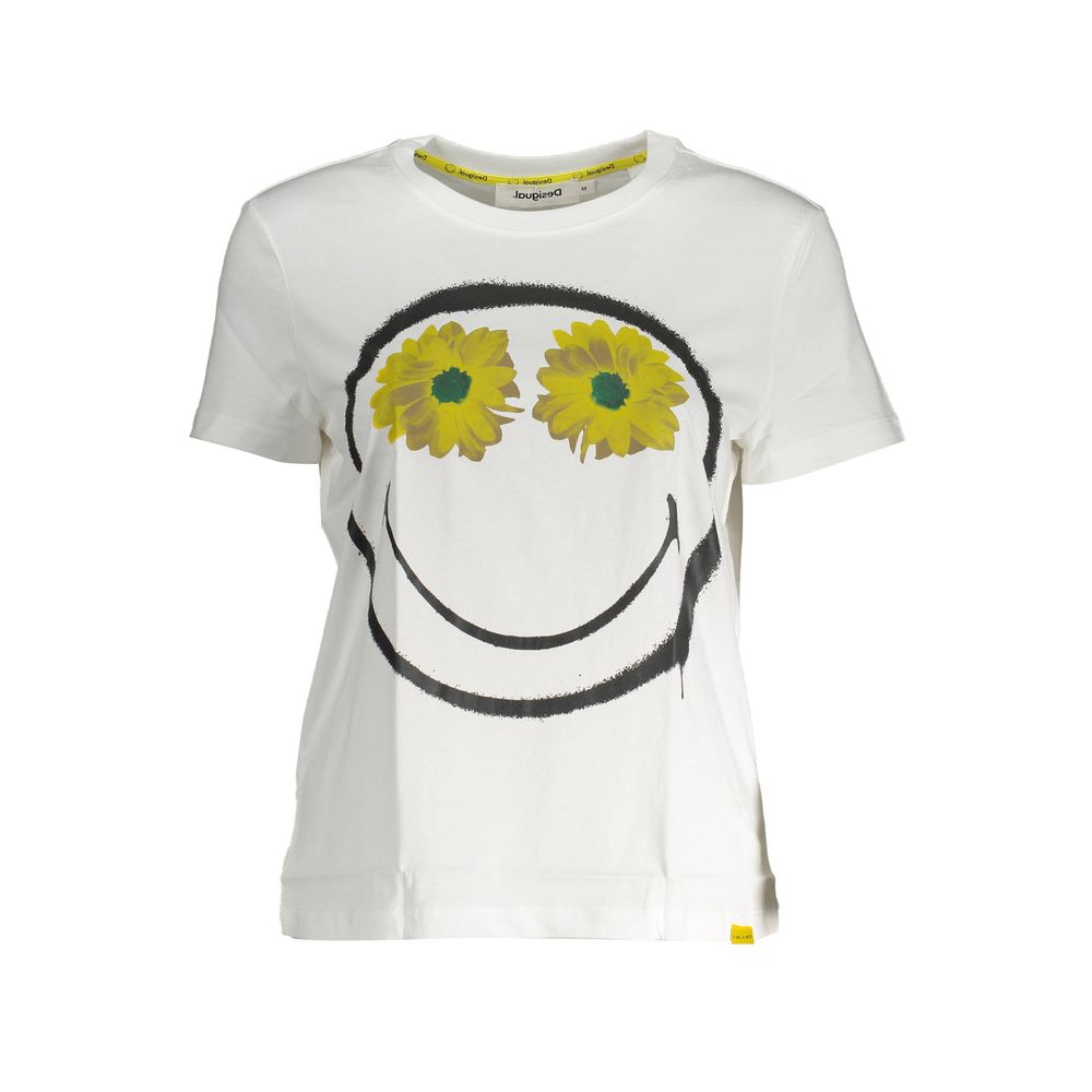 Bianco Cotton Women T-Shirt