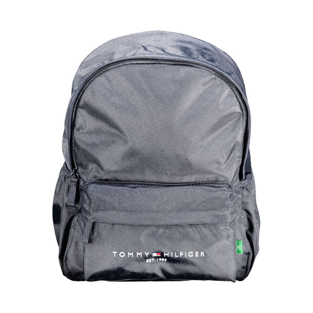 Blue Recycled Polyester Men's Backpack