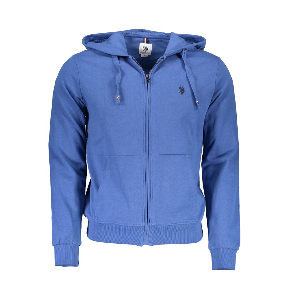 Blue Cotton Men's Hoodie