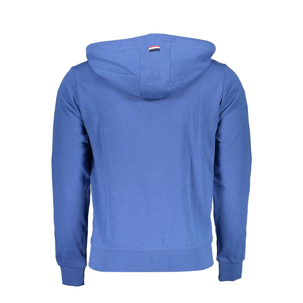 Blue Cotton Men's Hoodie