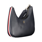 Blue Polyester Women Shoulder Bag