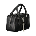 Black Polyurethane Women's Handbag