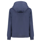 Blue Cotton Women's Hooded Sweatshirt