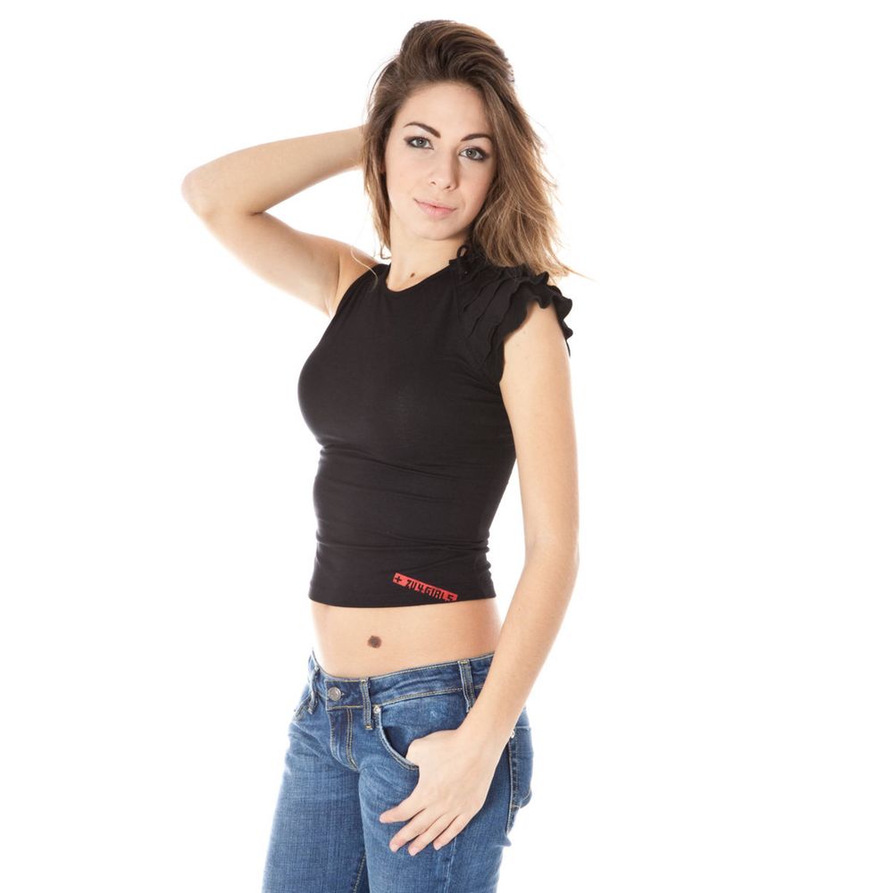 Black Micro Modal Women T-Shirt