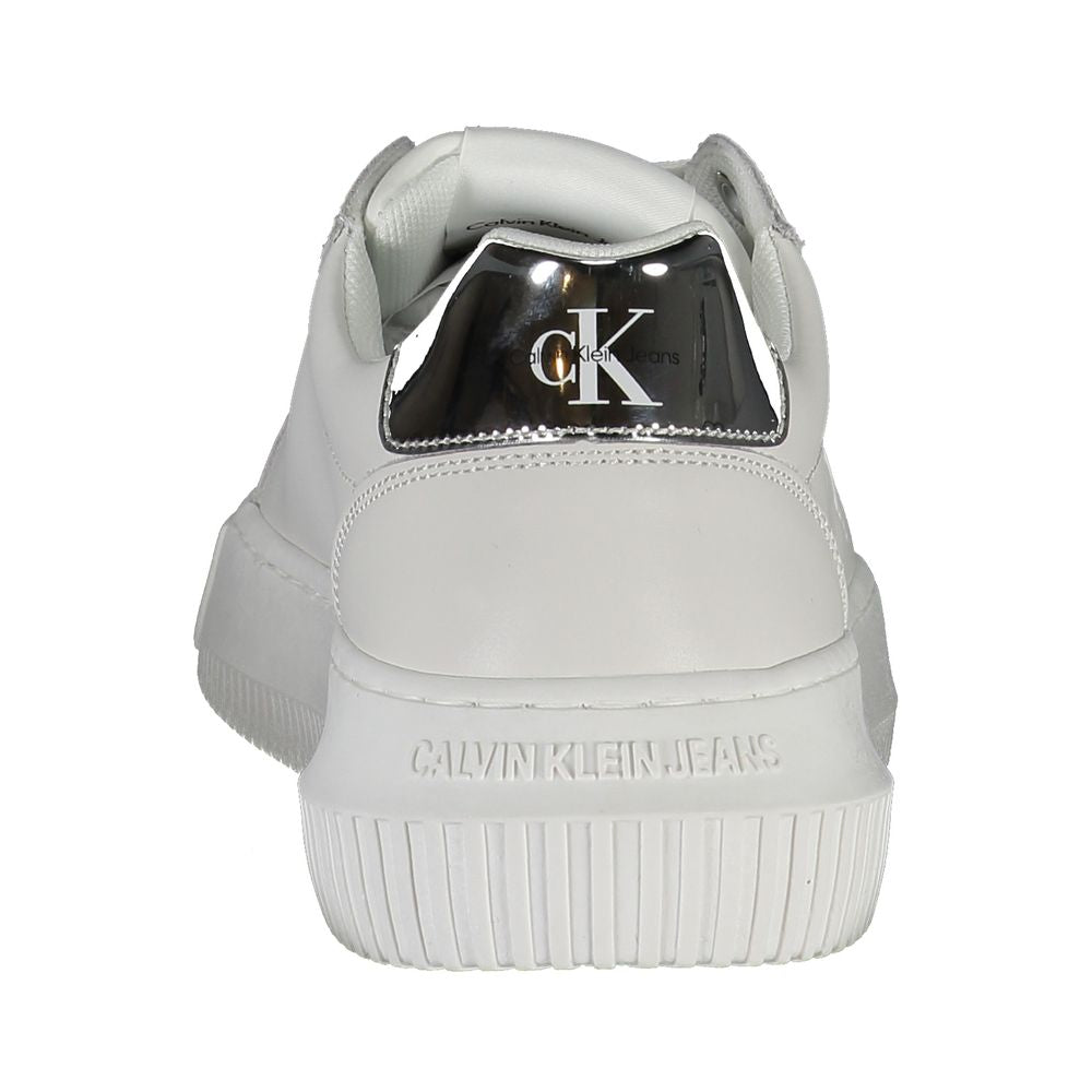 White Leather Women Sneaker
