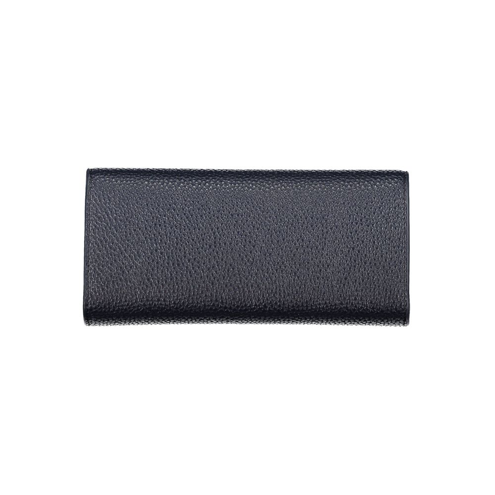 Blue Polyurethane Women Wallet