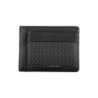 Sleek Black Leather Coin Purse with Card Holder