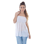 Bianco Polyester Women Intimate Tank Top