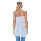 Bianco Polyester Women Intimate Tank Top