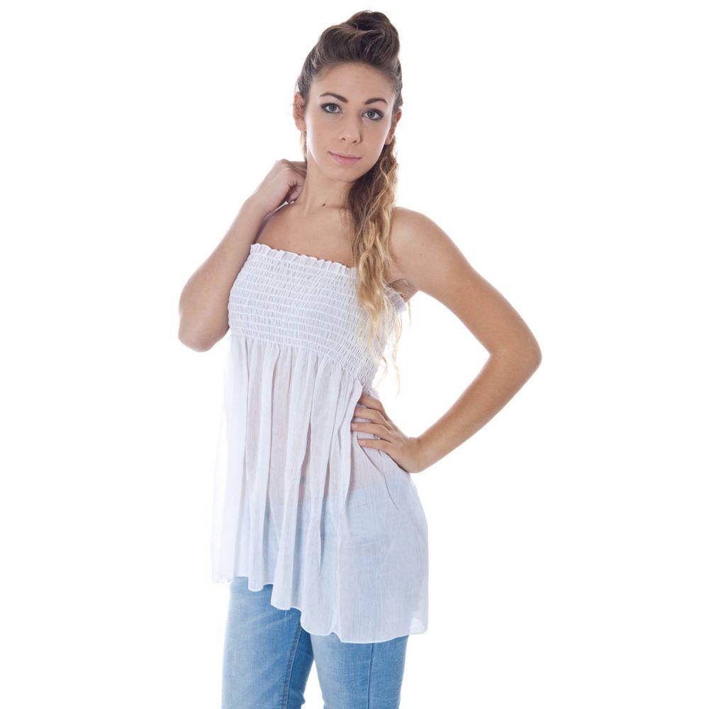 Bianco Polyester Women Intimate Tank Top