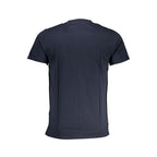 Blue Cotton Men T-Shirt