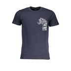 Blu Cotton Men T-Shirt