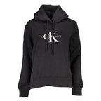 Black Cotton Women Sweatshirt