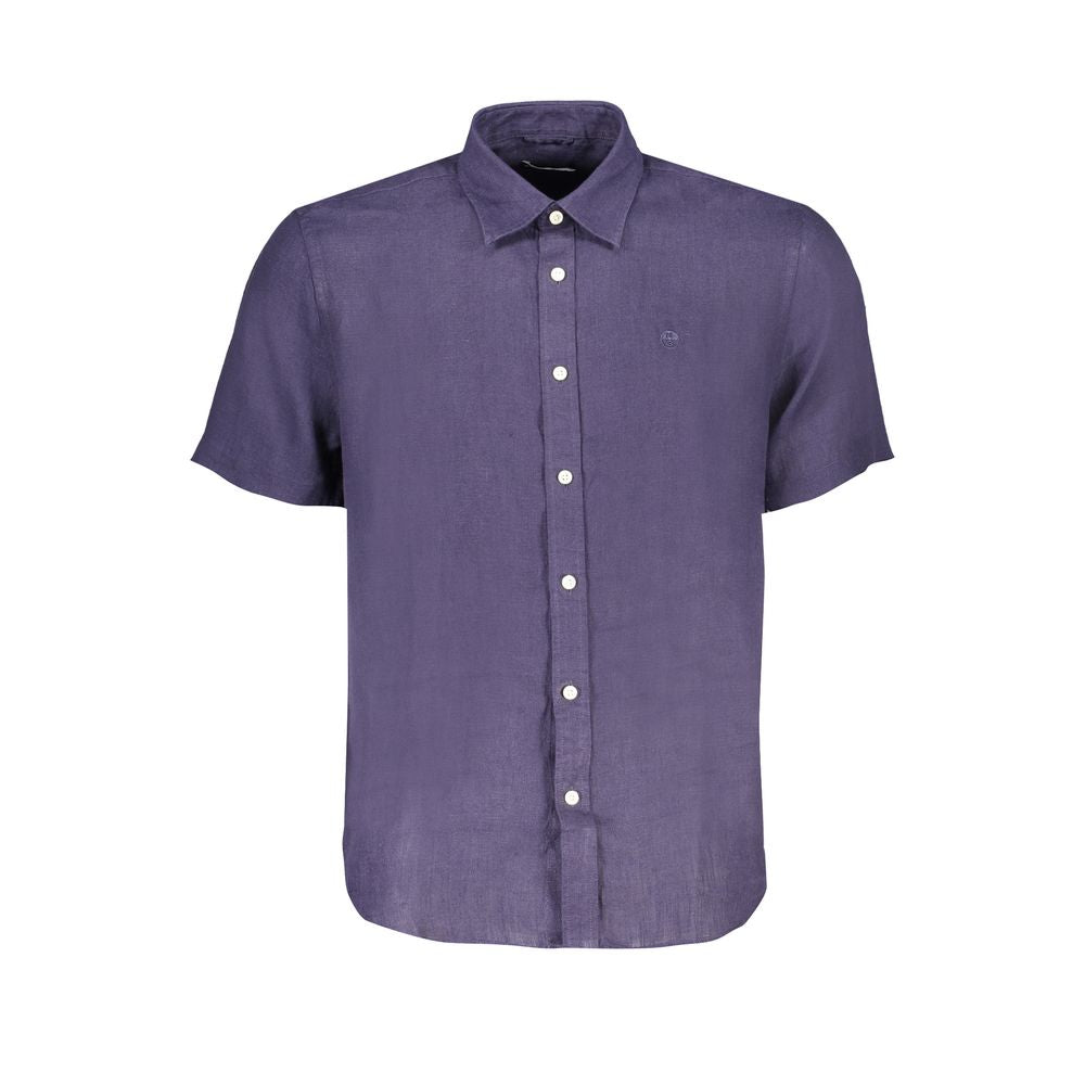 Blu Linen Men's Shirt