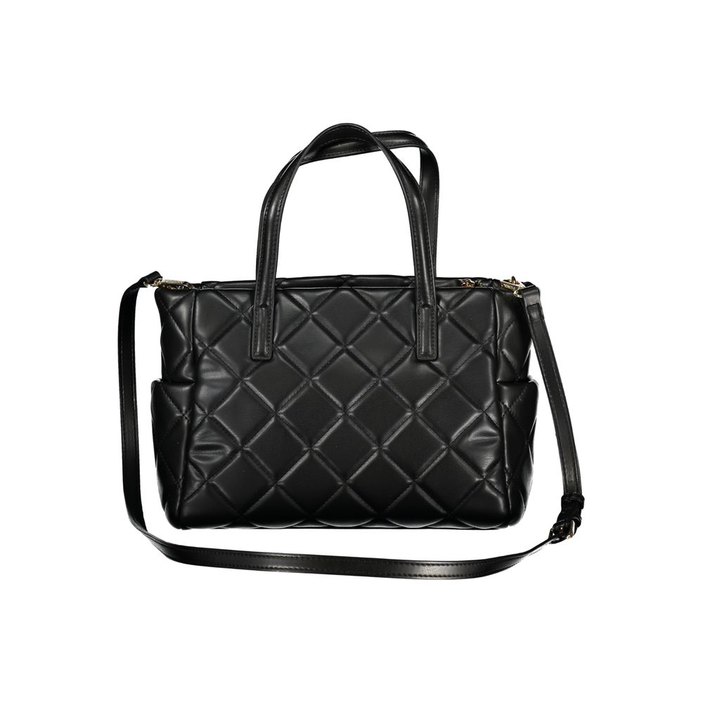 Black Polyurethane Women's Handbag