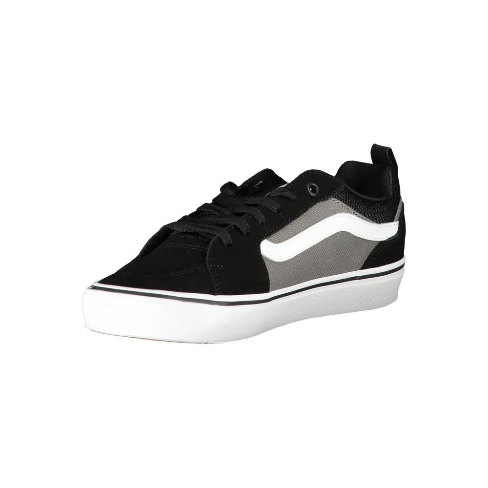 Black Polyurethane Men Sneaker