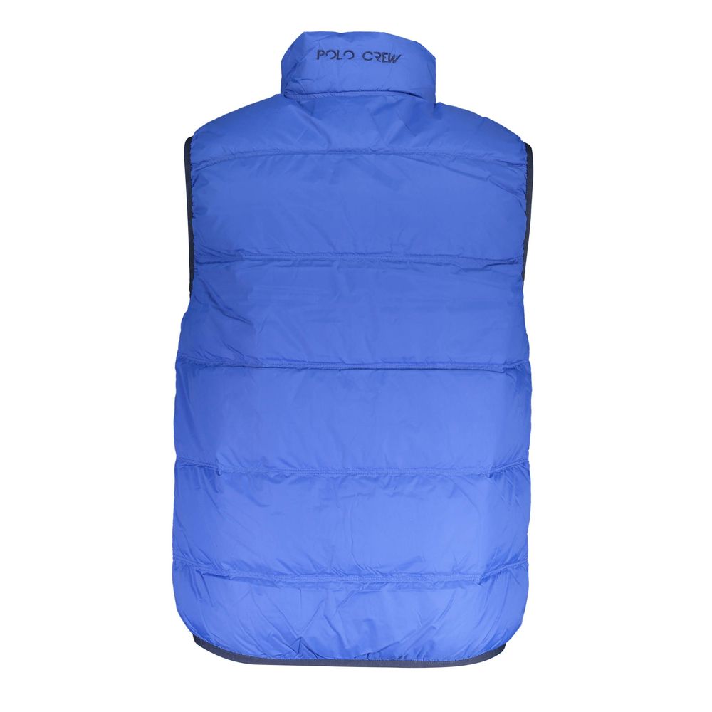 Blue Polyamide Men's Vest