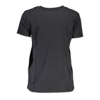 Black Cotton Women T-Shirt