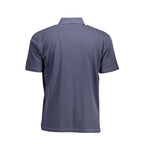 Blu Cotton Mens Polo Shirt