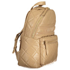 Beige Polyurethane Women Backpack