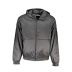 Black Polyester Men's Jacket