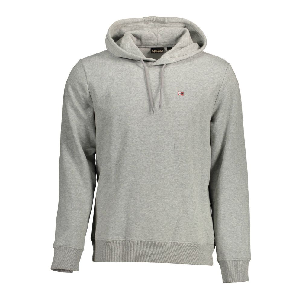 Gray Cotton Men's Hoodie